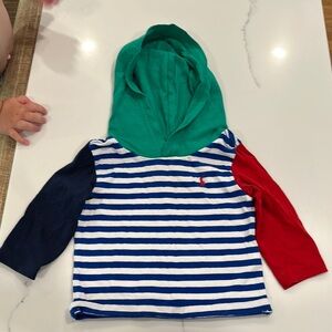 Polo by Ralph Lauren Kids Striped Hoodie - Green, Blue, Red Nautical preppy